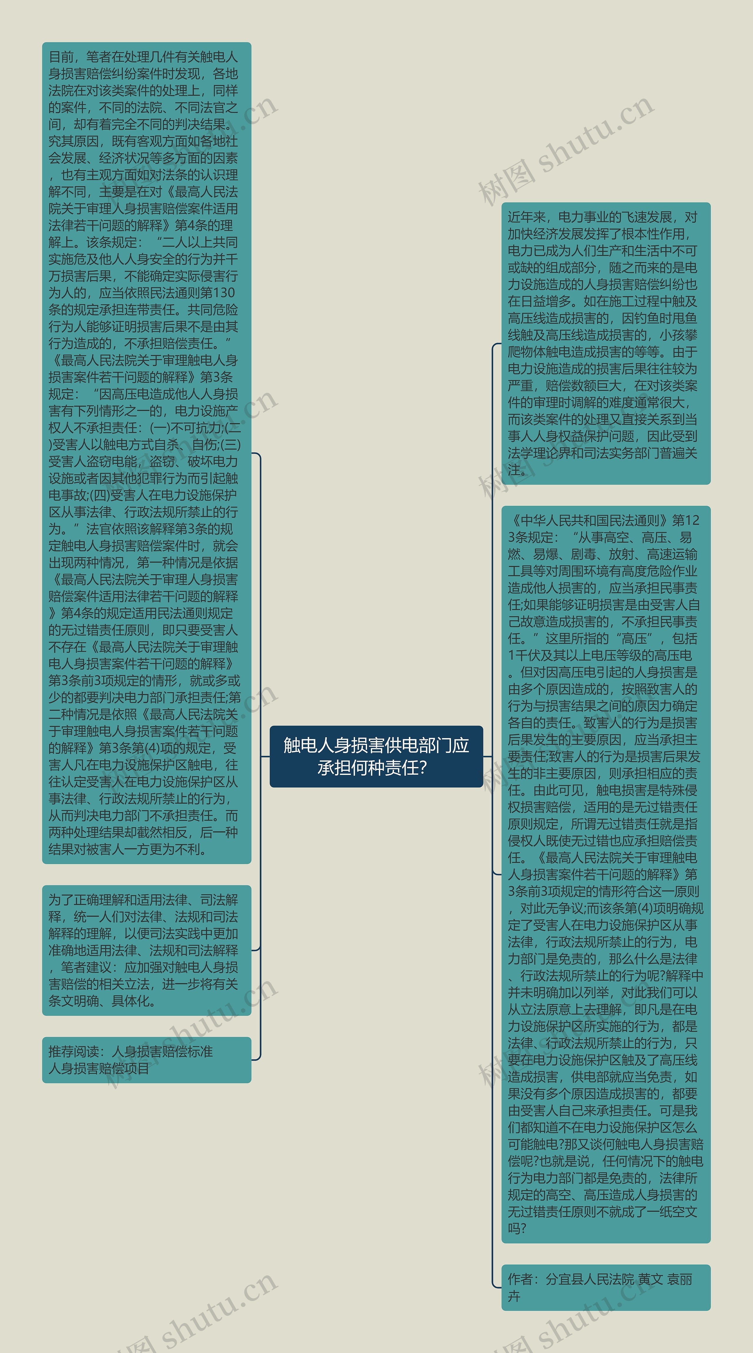 触电人身损害供电部门应承担何种责任？