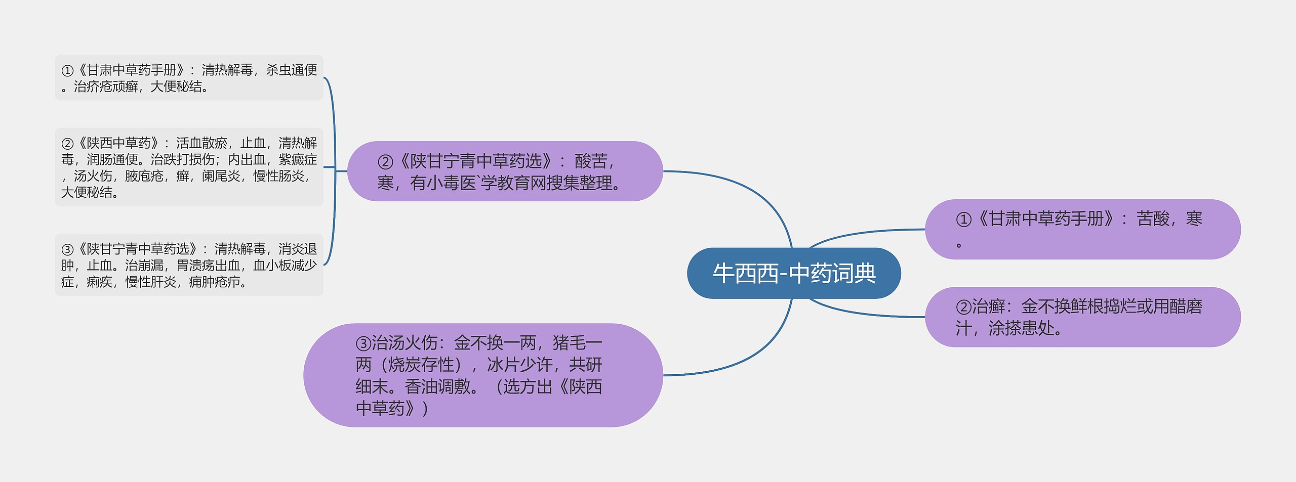 牛西西-中药词典思维导图