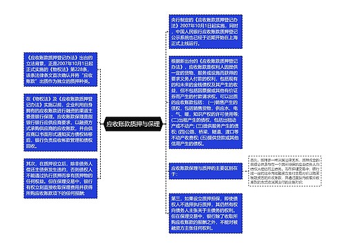 应收账款质押与保理