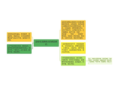 血栓性浅静脉炎的病因病机