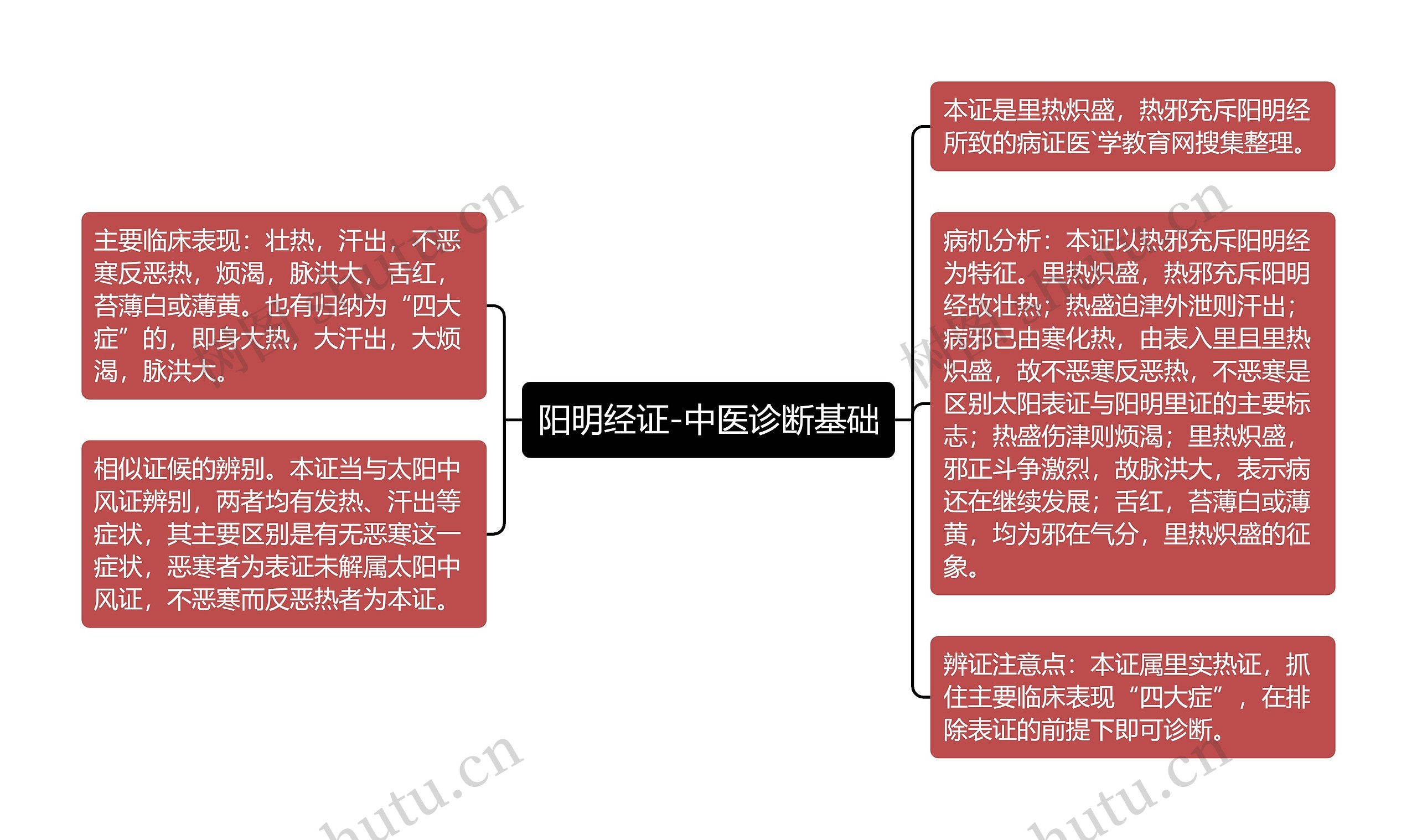 阳明经证-中医诊断基础思维导图