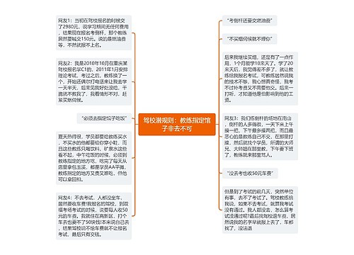 驾校潜规则：教练指定馆子非去不可