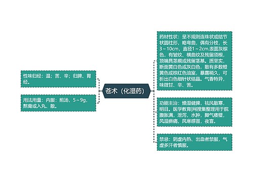 苍术（化湿药）