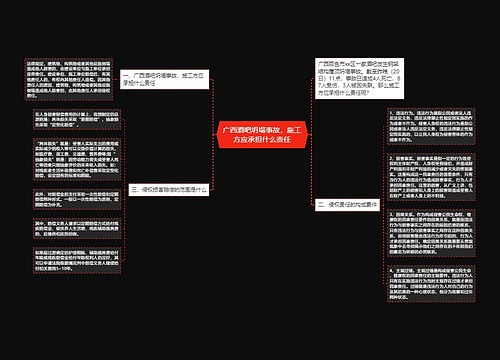 广西酒吧坍塌事故，施工方应承担什么责任