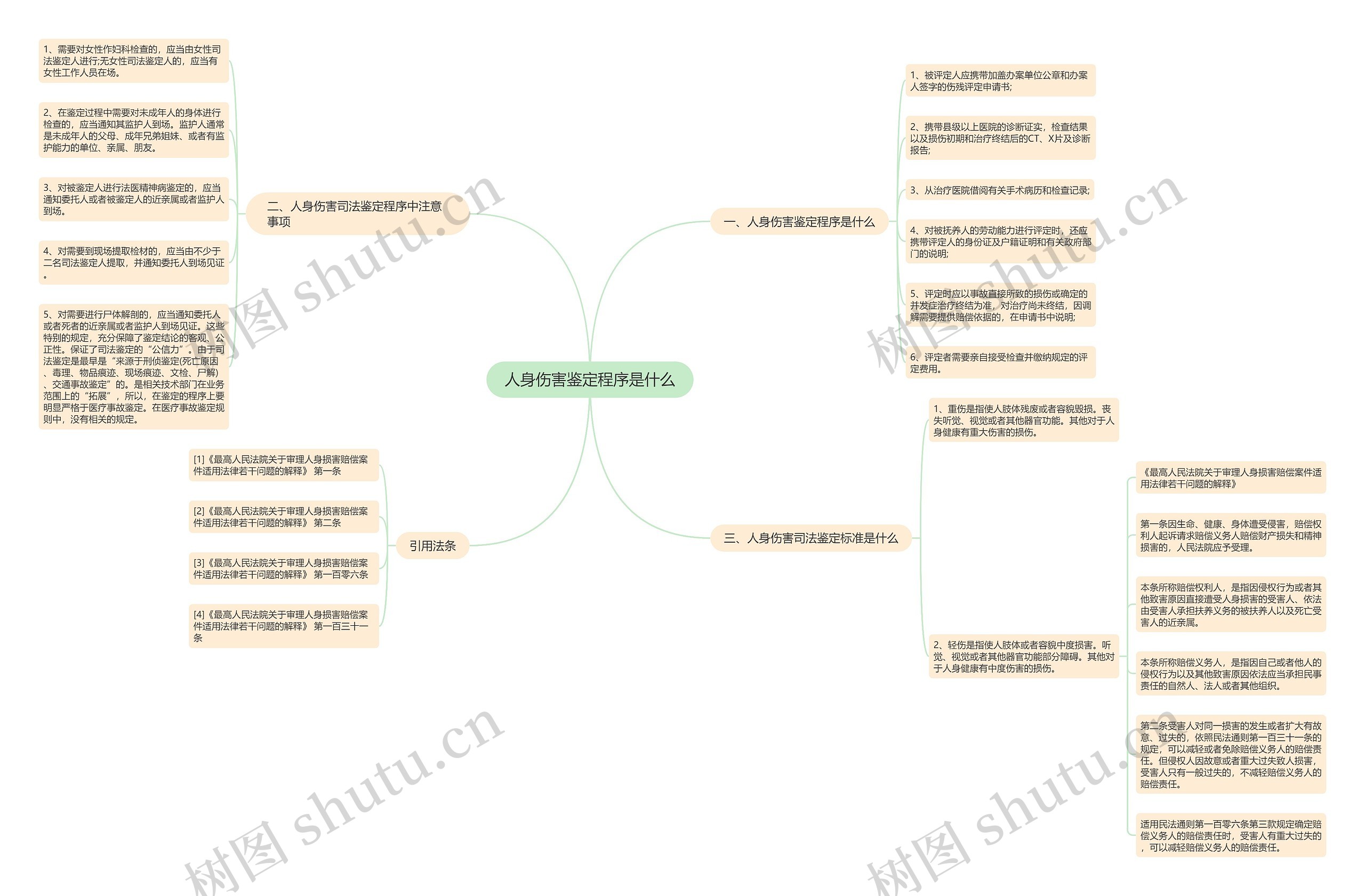 人身伤害鉴定程序是什么思维导图