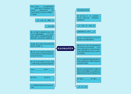 航空运输合同范本