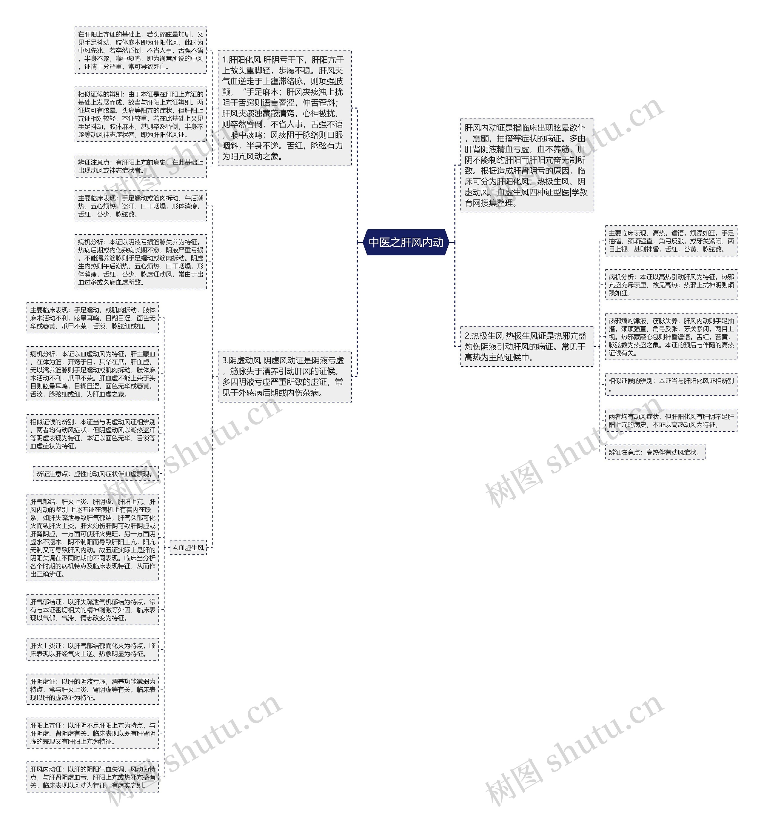 中医之肝风内动思维导图