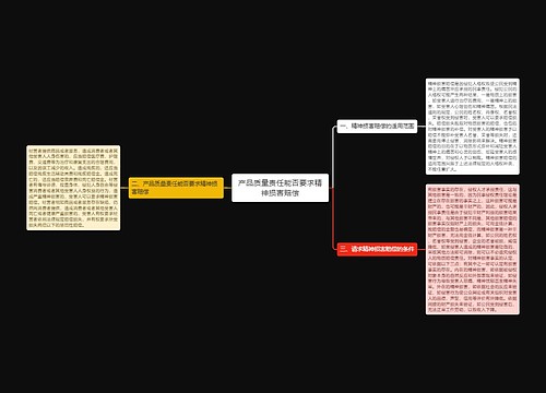 产品质量责任能否要求精神损害赔偿