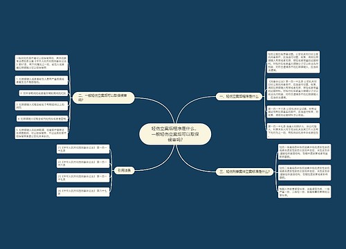 轻伤立案后程序是什么，一般轻伤立案后可以取保候审吗?