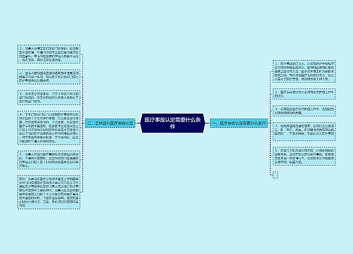 医疗事故认定需要什么条件