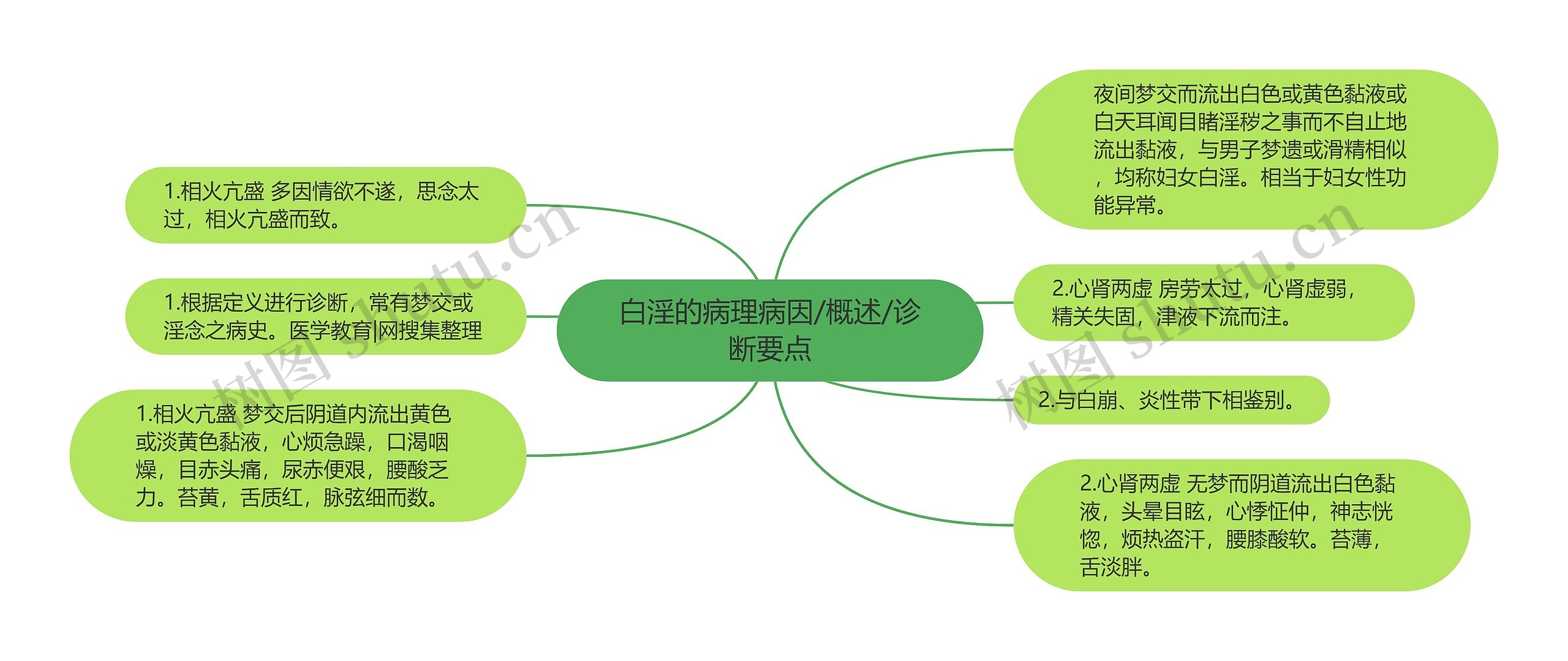 白淫的病理病因/概述/诊断要点