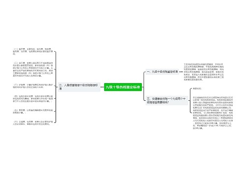 九级十级伤残鉴定标准