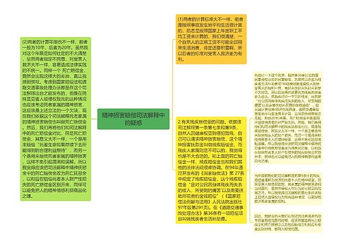 精神损害赔偿司法解释中的疑惑