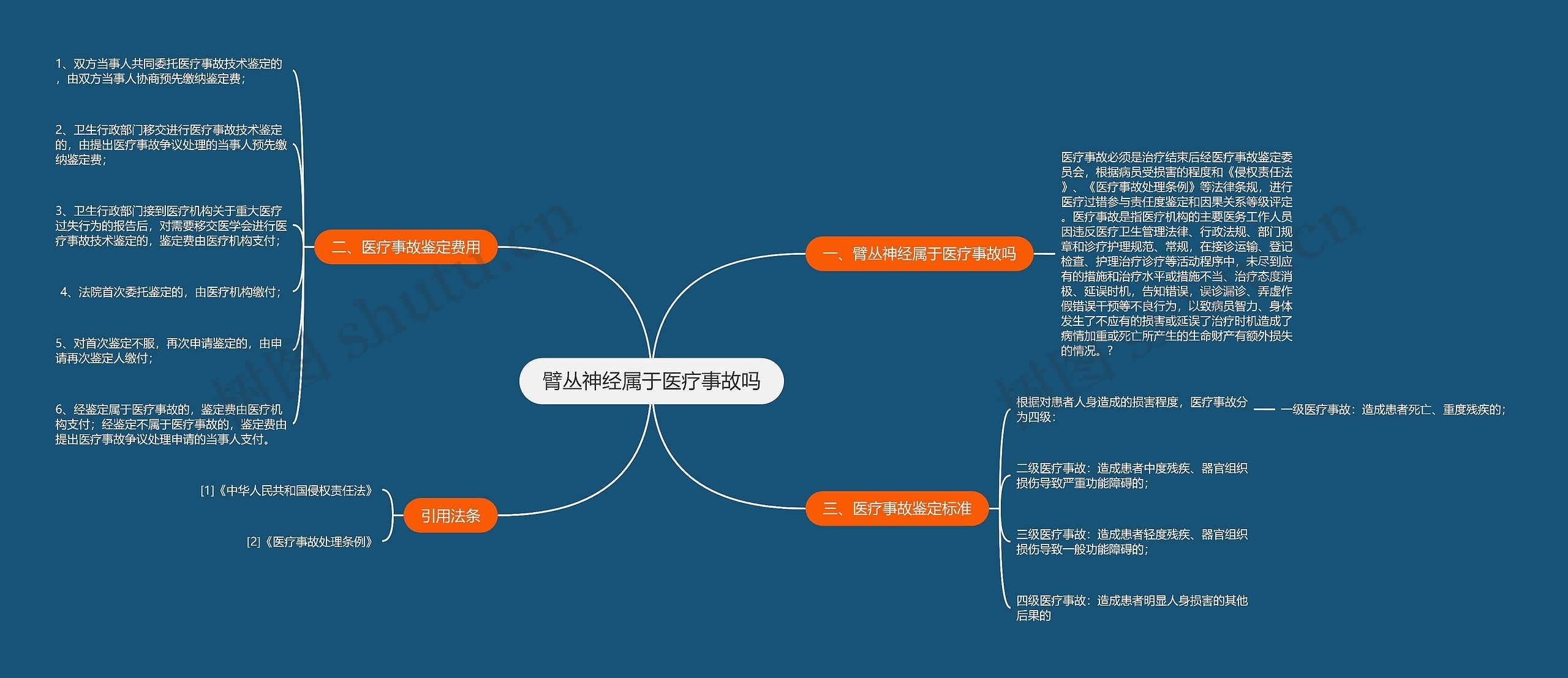 臂丛神经属于医疗事故吗思维导图