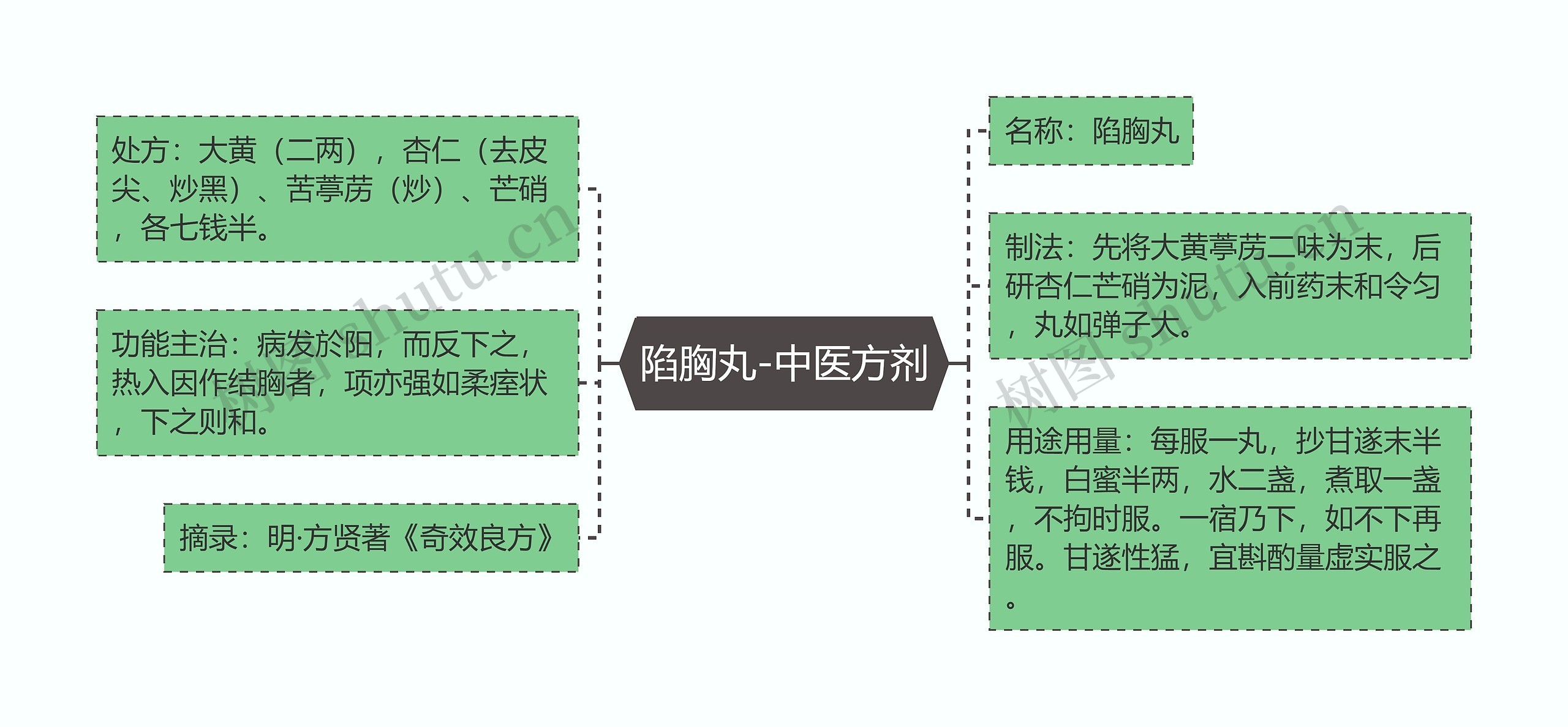 陷胸丸-中医方剂思维导图