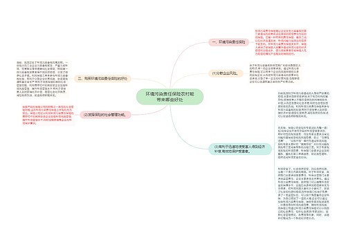 环境污染责任保险农村能带来哪些好处