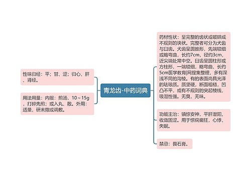 青龙齿-中药词典