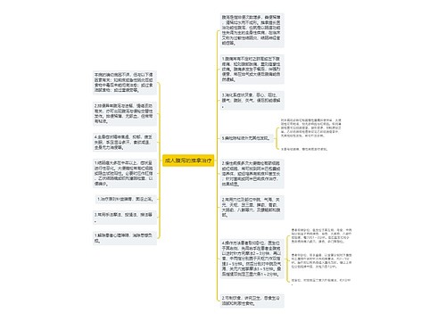 成人腹泻的推拿治疗