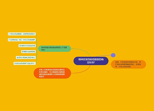 精神损害的赔偿数额的确定标准?