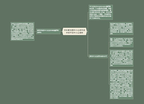 中科智发掘中小企资本成本标杆促中小企债务