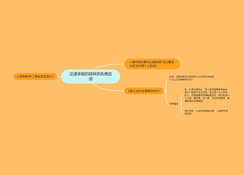 交通事故的精神损失费咨询