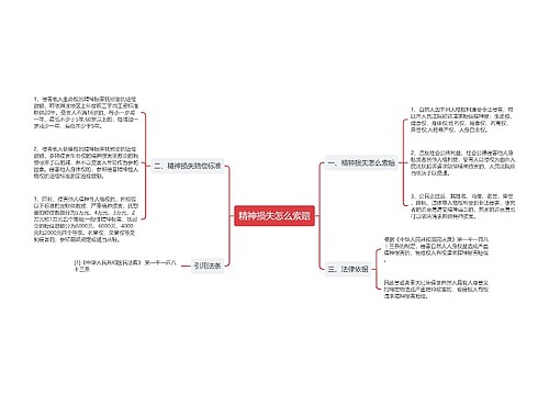 精神损失怎么索赔