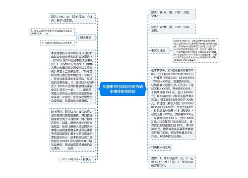 交通事故构成轻伤能否请求精神损害赔偿