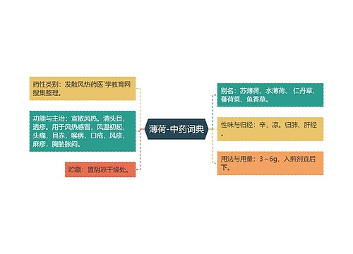 薄荷-中药词典