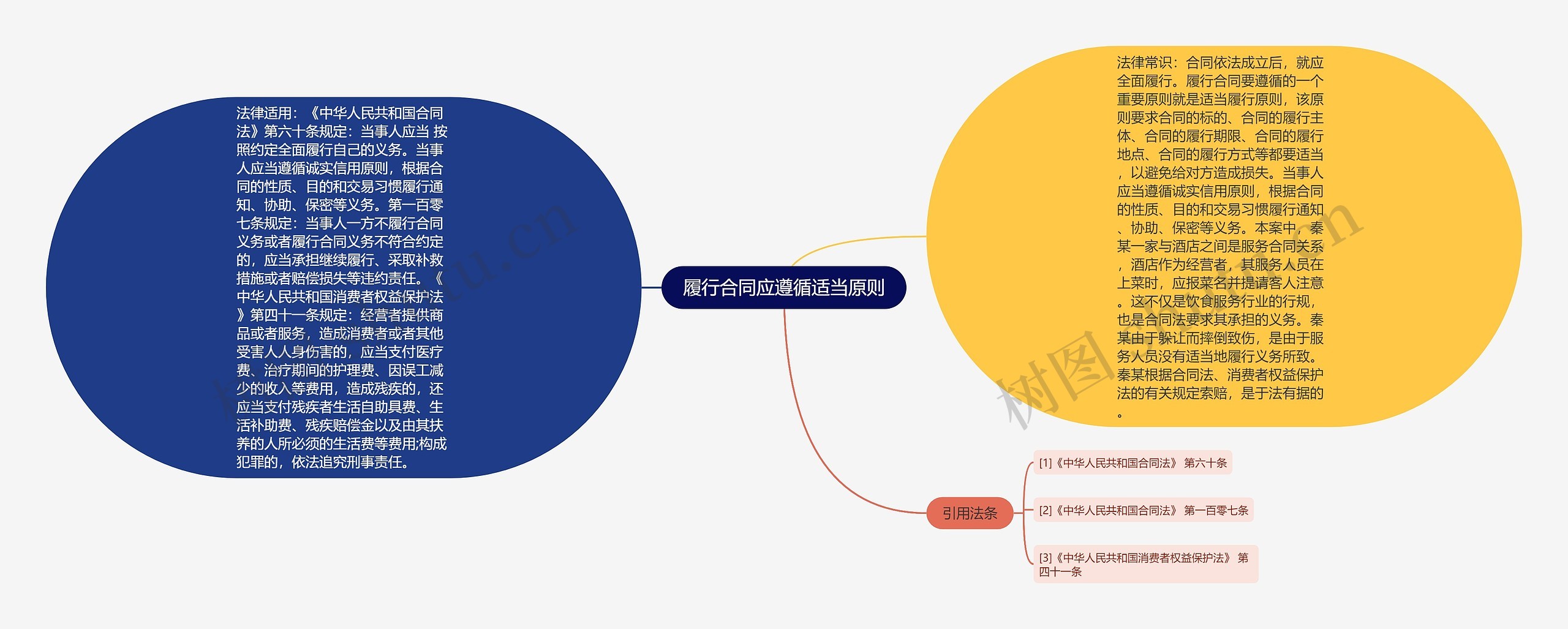 履行合同应遵循适当原则思维导图