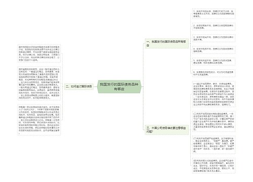 我国发行的国际债务品种有哪些