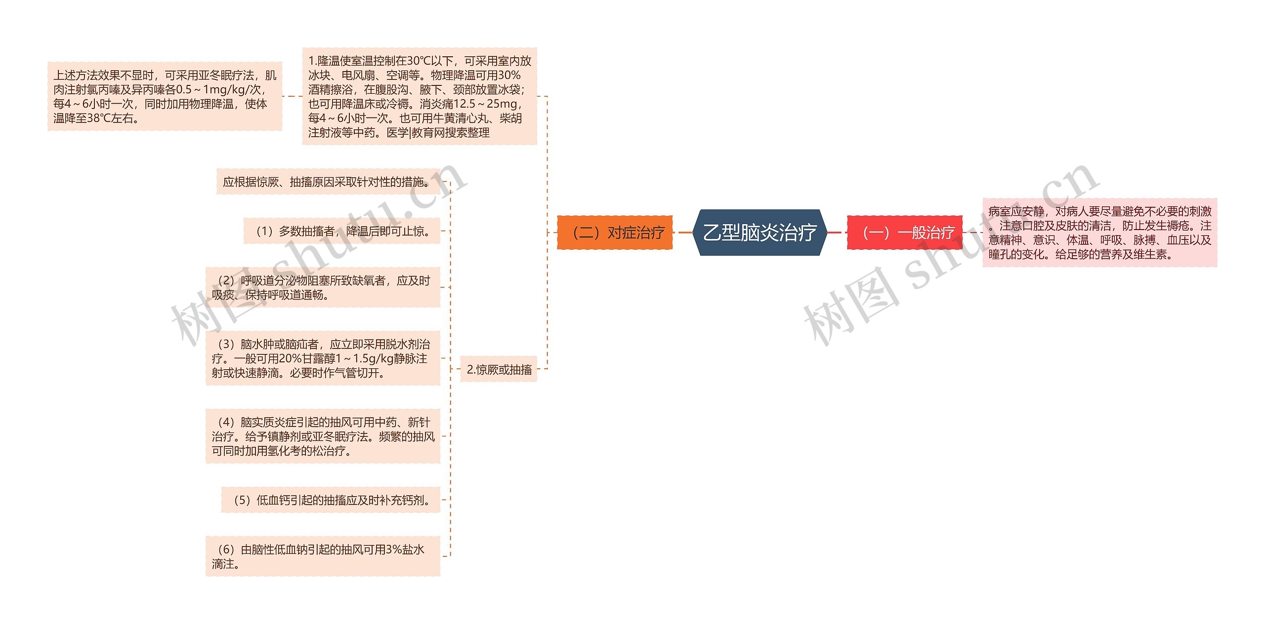 乙型脑炎治疗思维导图