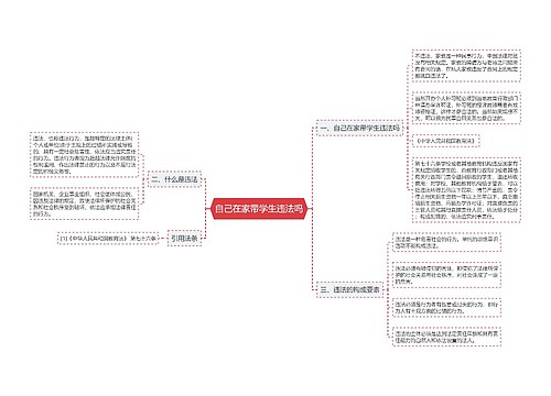 自己在家带学生违法吗