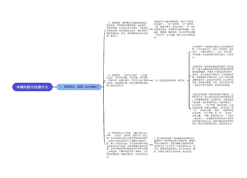 未病先防方法是什么