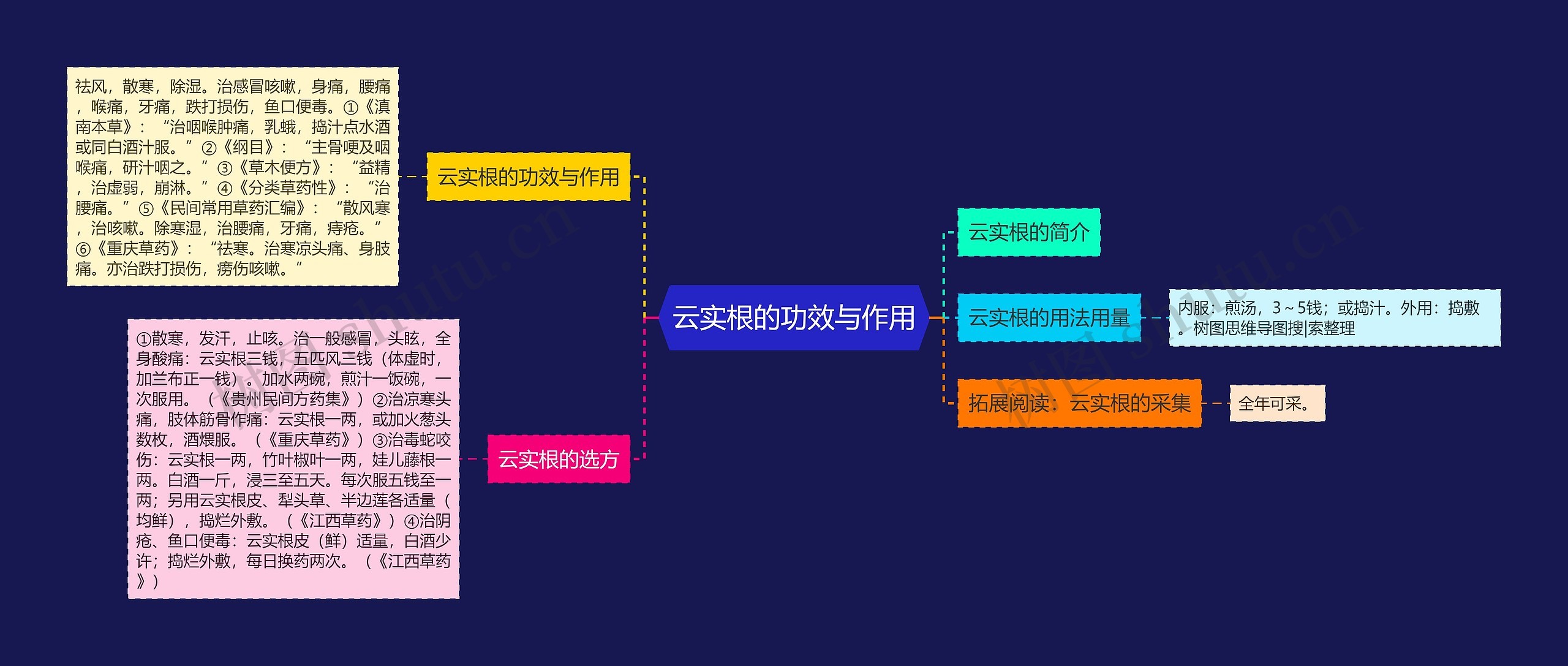 云实根的功效与作用