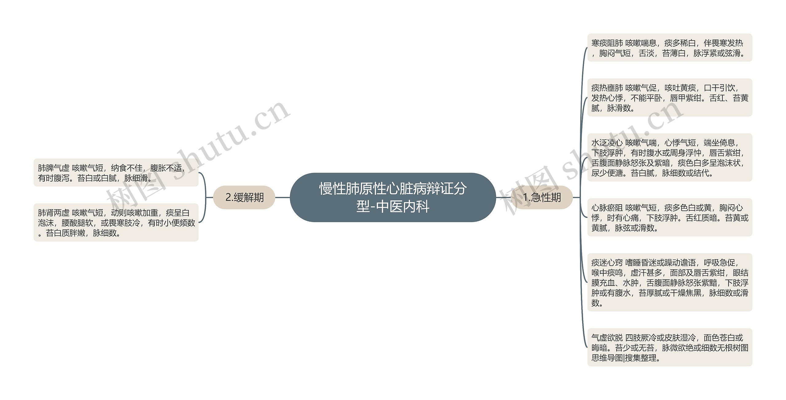 慢性肺原性心脏病辩证分型-中医内科