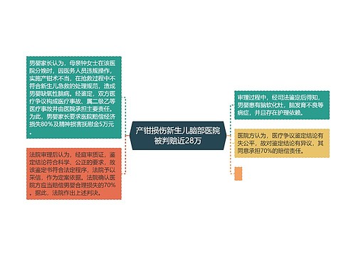 产钳损伤新生儿脑部医院被判赔近28万