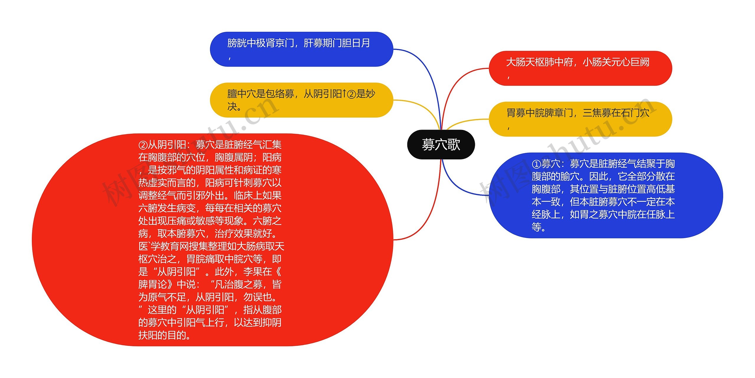 募穴歌思维导图