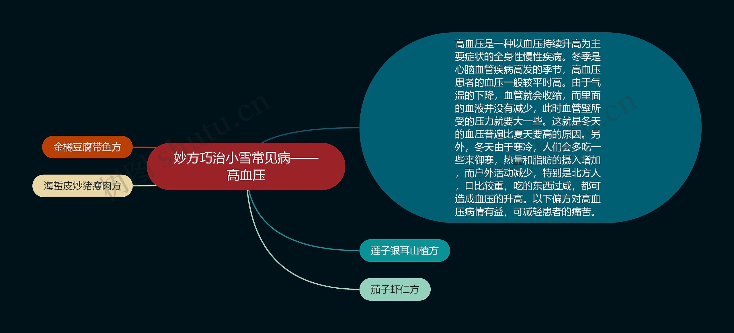 高血压知识点思维导图图片