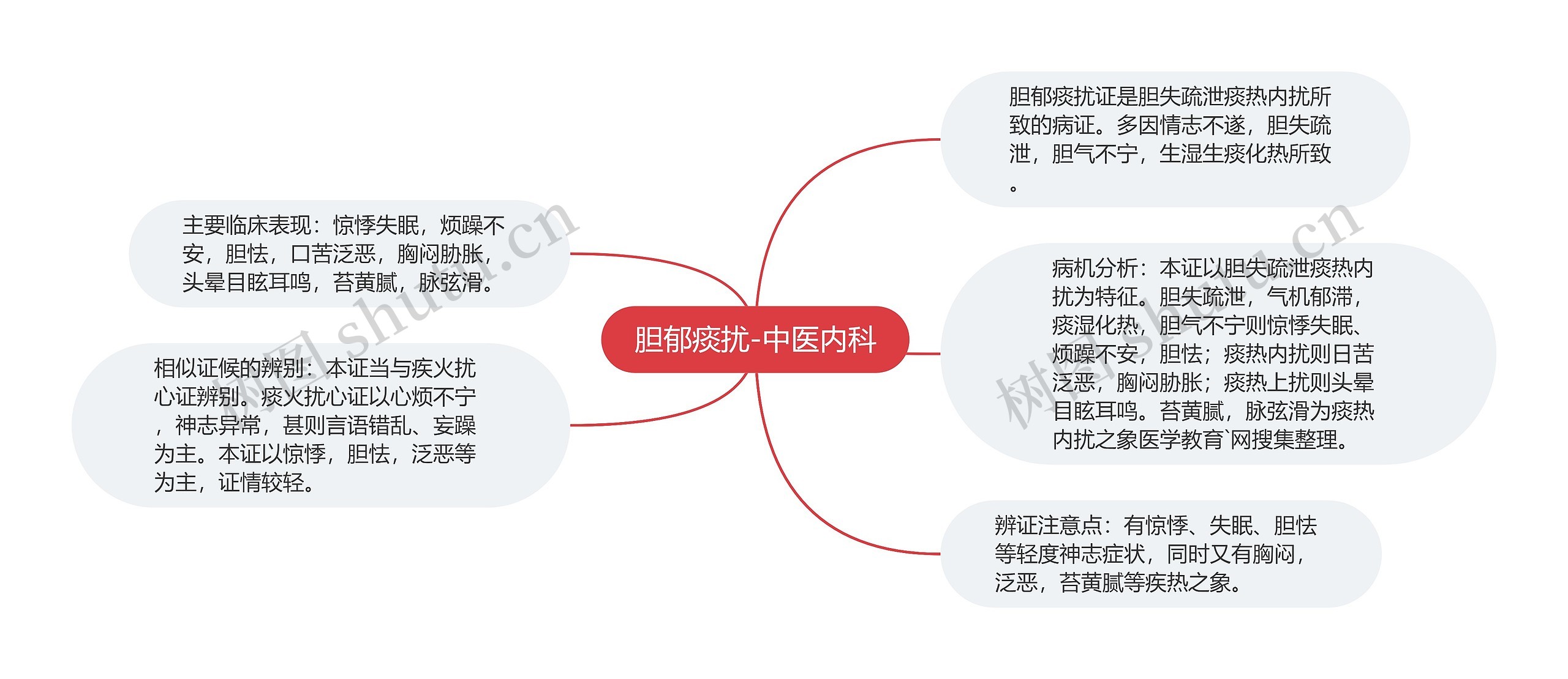 胆郁痰扰-中医内科思维导图