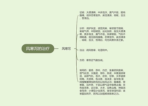 风寒泻的治疗