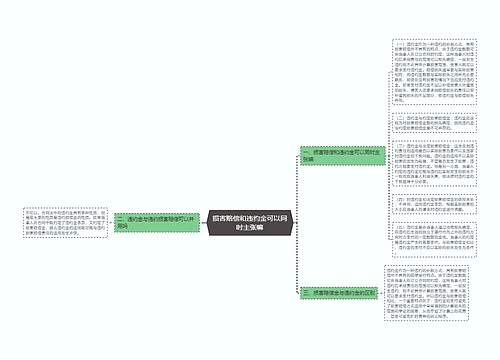 损害赔偿和违约金可以同时主张嘛