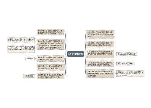 五脏之间的关系