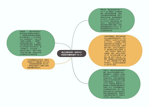 南山法院审结一起诉A公司侵犯肖像权案件<br />