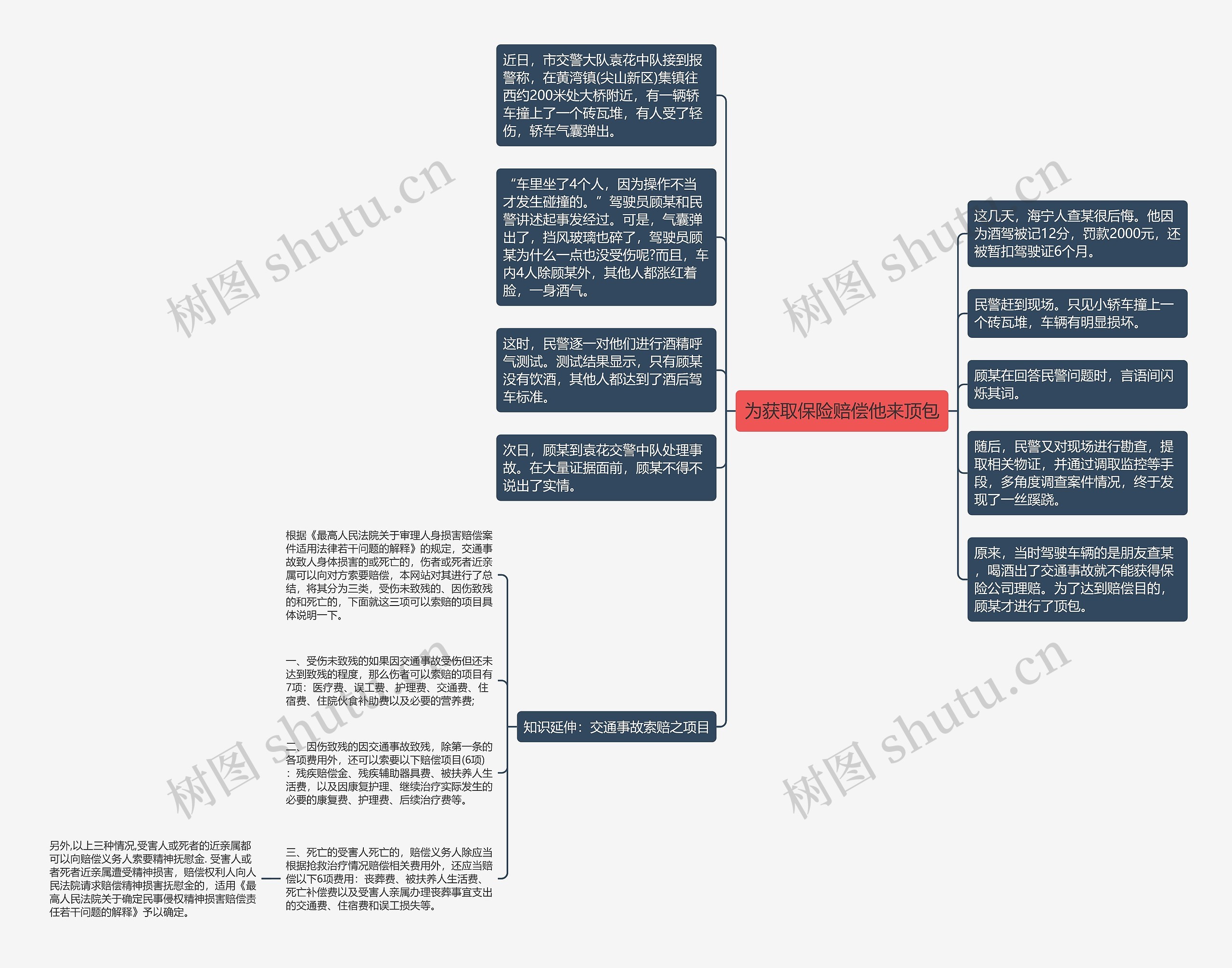 为获取保险赔偿他来顶包