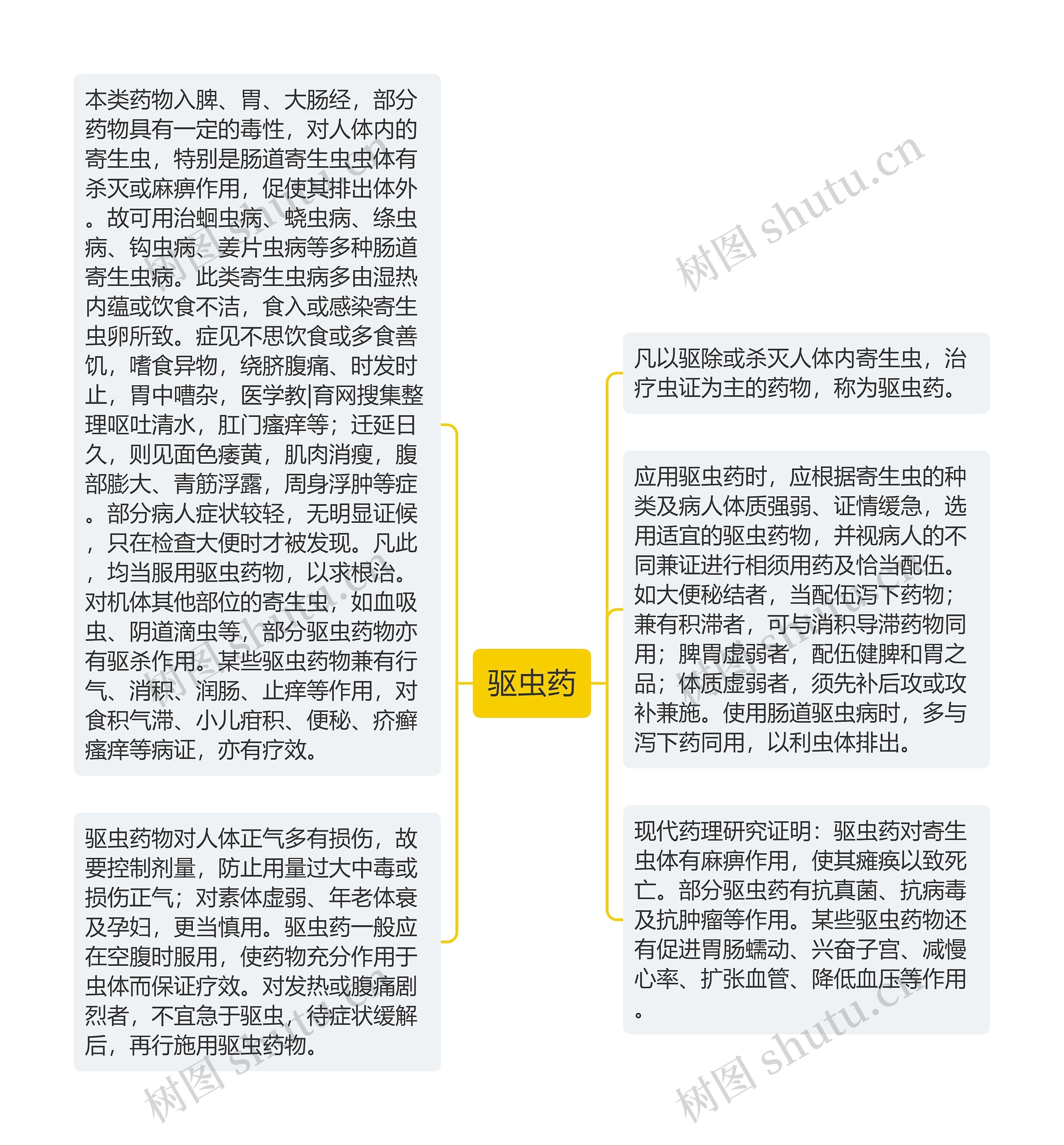 驱虫药思维导图