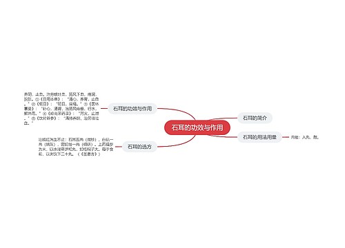 石耳的功效与作用