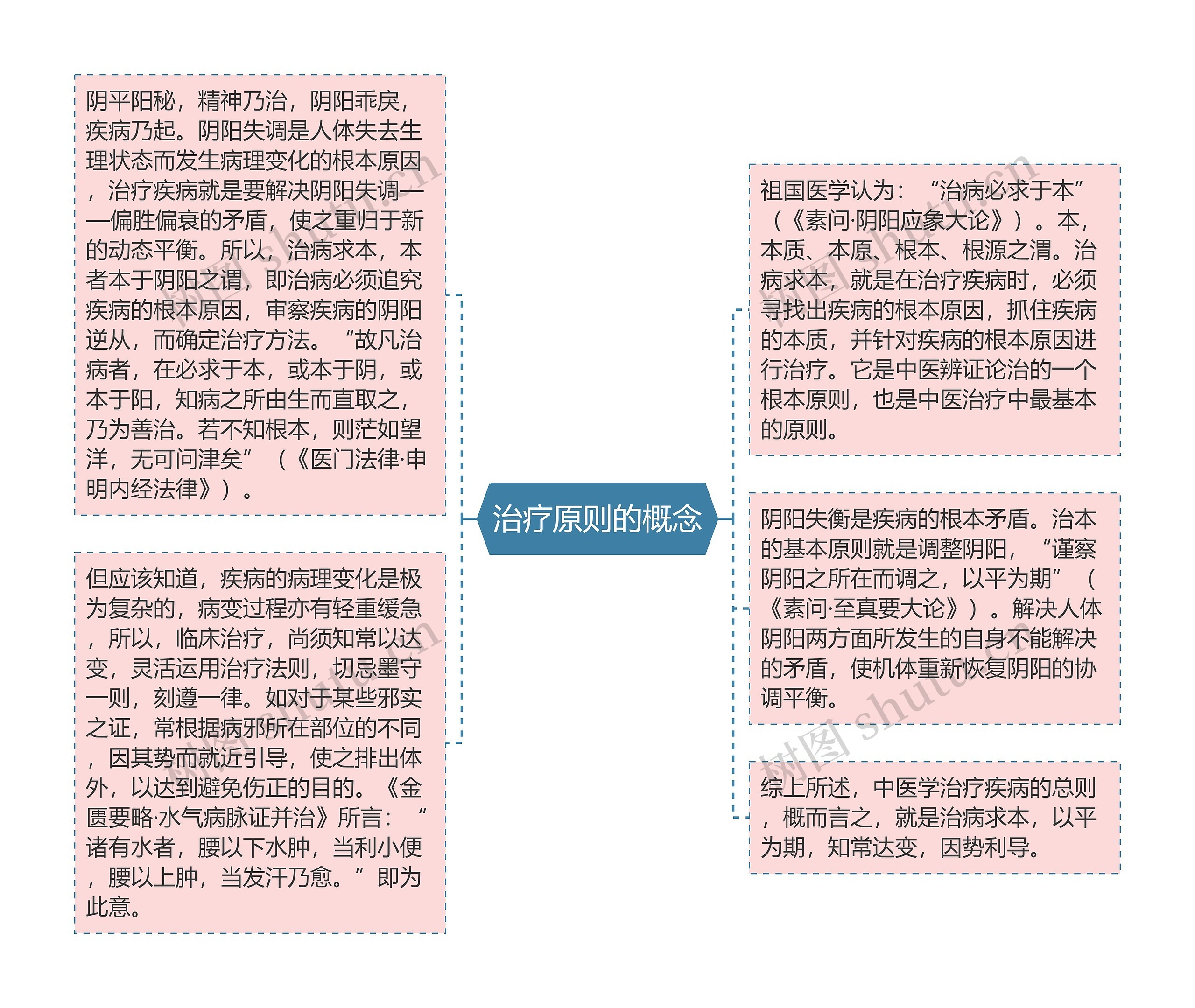 治疗原则的概念思维导图