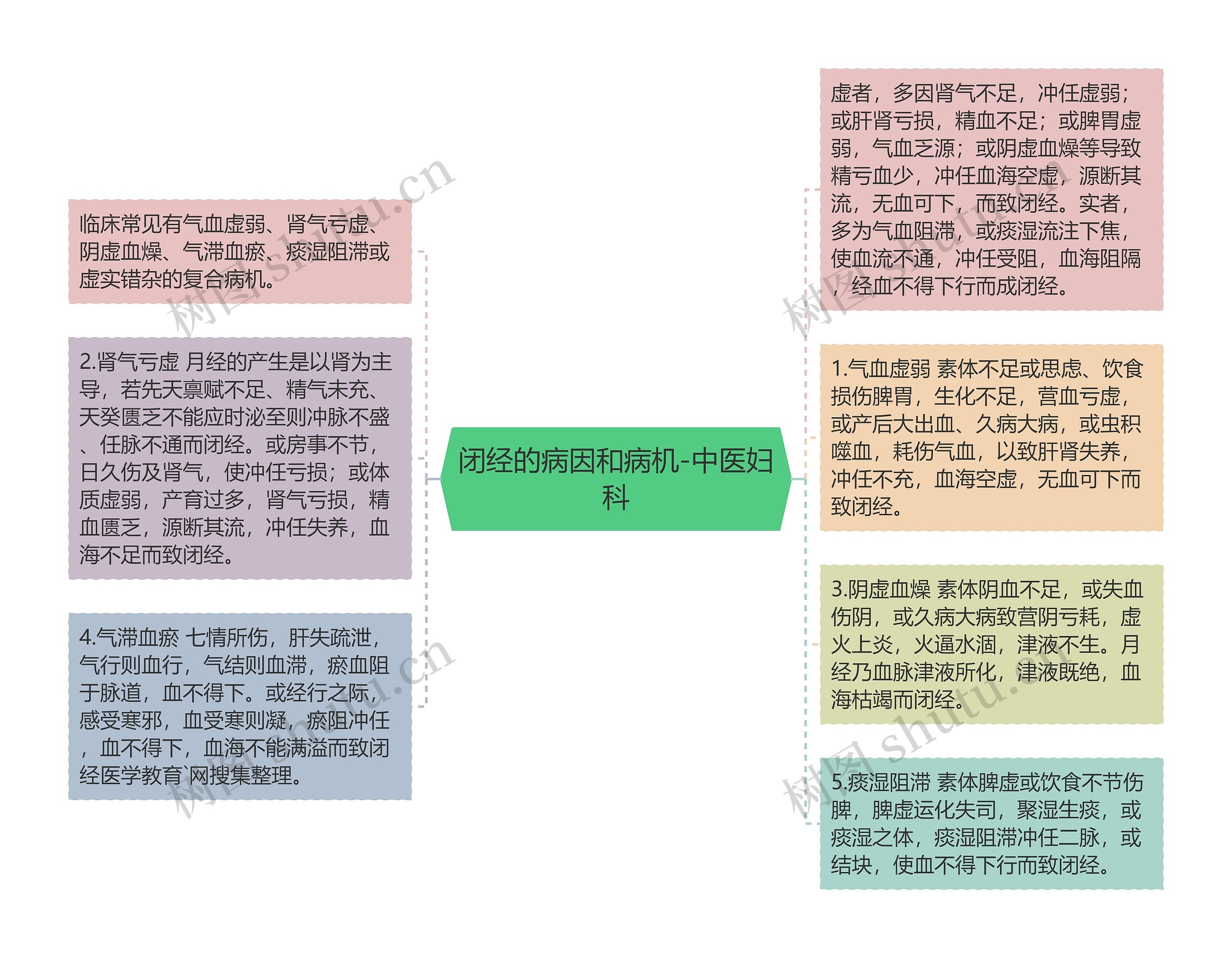 闭经的病因和病机-中医妇科