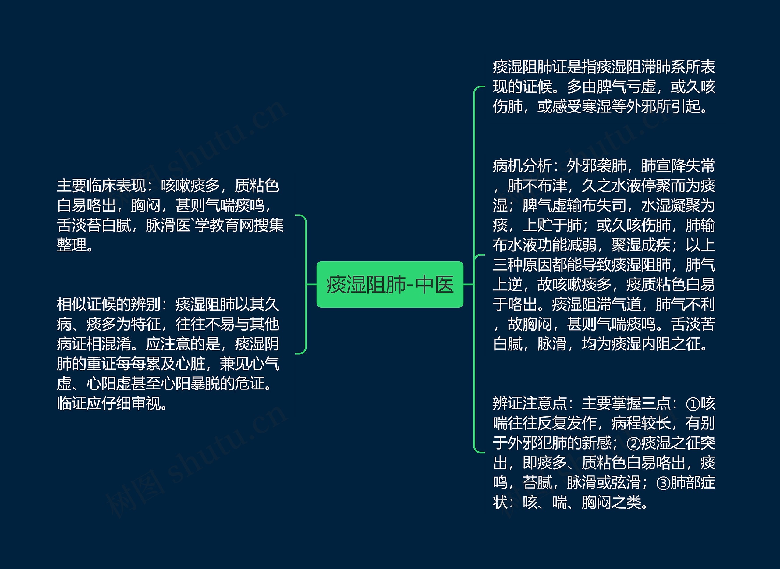 痰湿阻肺-中医思维导图