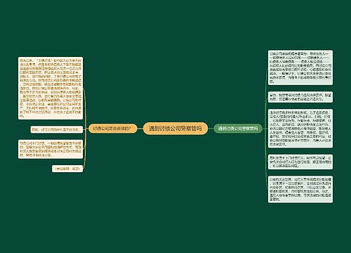 遇到讨债公司警察管吗